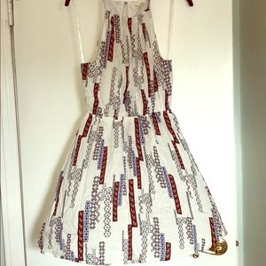 White Patterned Summer Dress - Brand New!